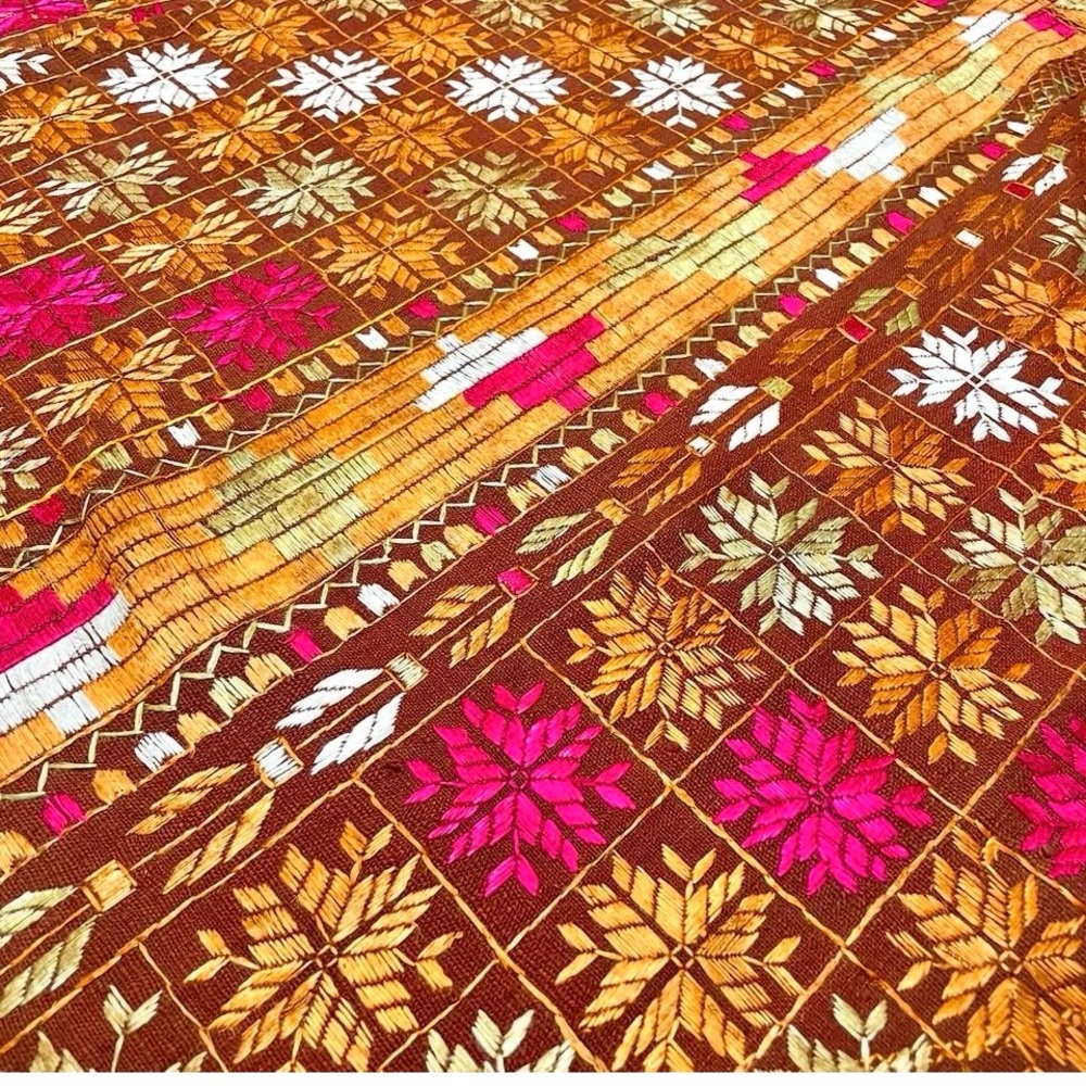 Antique Phulkari Fragment